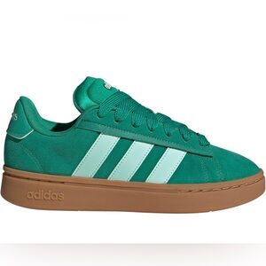 Adidas Emerald Sneakers with White Accents